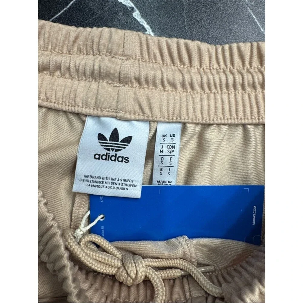 Adidas Originals Firebird Track Pants Tan White 3 Stripe Men's Small BNWT